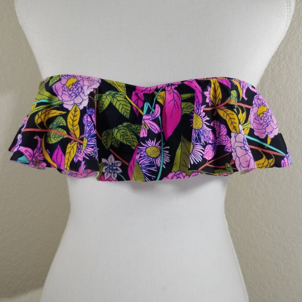 Victoria's Secret Ruffle Bandeau Swim Top
